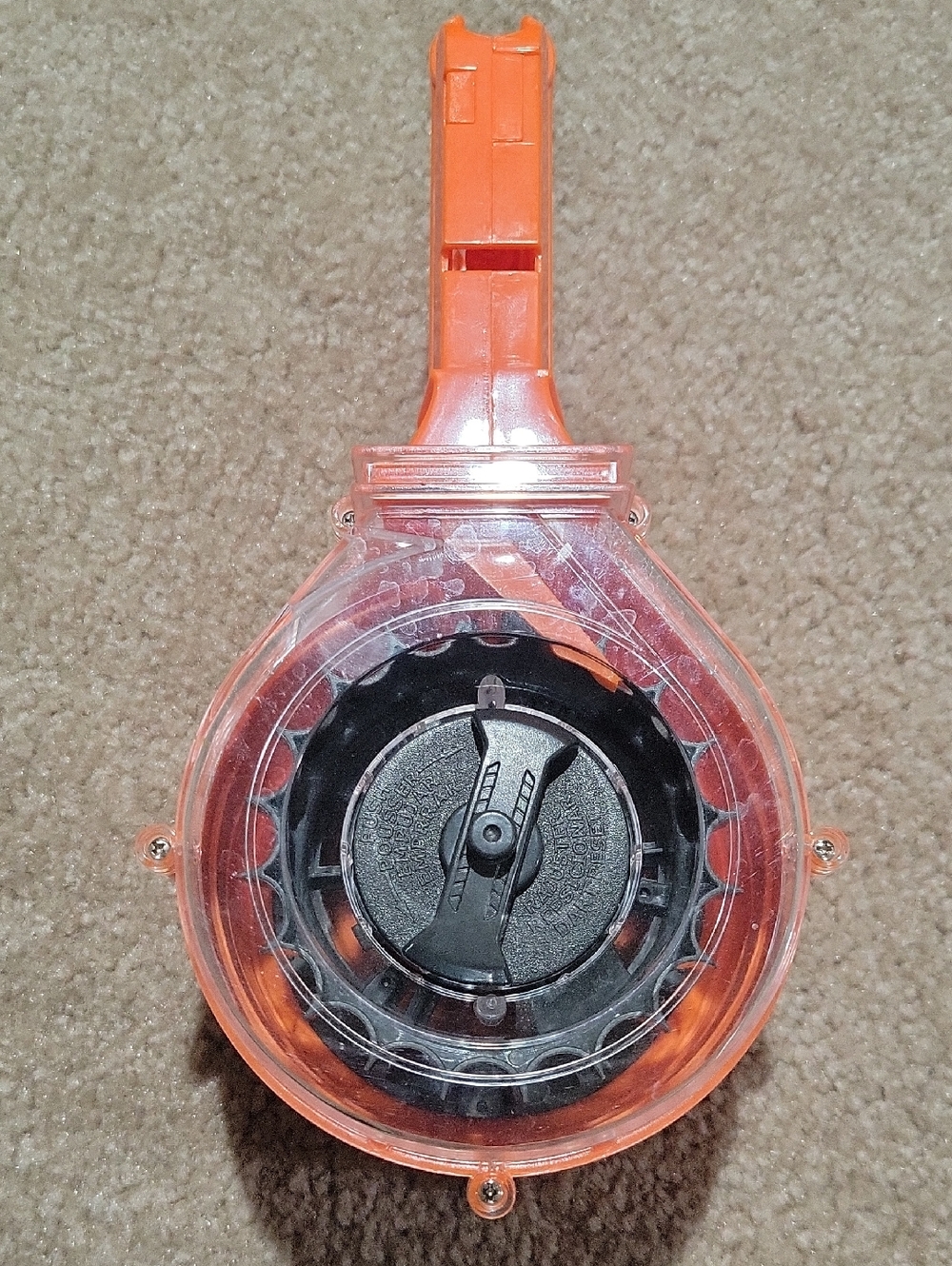 Nerf N-Strike Elite 25 Max Round Ammo Drum Magazine Replacement Dart Clip Orange